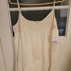 Lucky brand embroidered Dress sz M